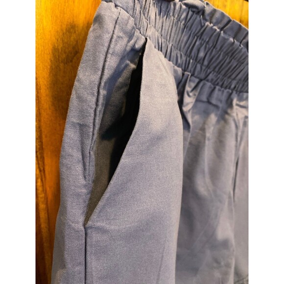 Boho Shorts Lace Trim Plus Size XL Navy Wide Elastic Waist Bohemian Hippie Gypsy - Picture 4 of 12